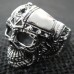 Skull Ring For Motor Biker - TR83